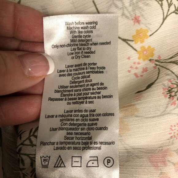 Motherhood Maternity Floral Open Front Kimono Cardigan OS Lightweight Sheer - Picture 7 of 8